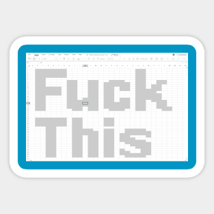 Microsoft Excel Sticker